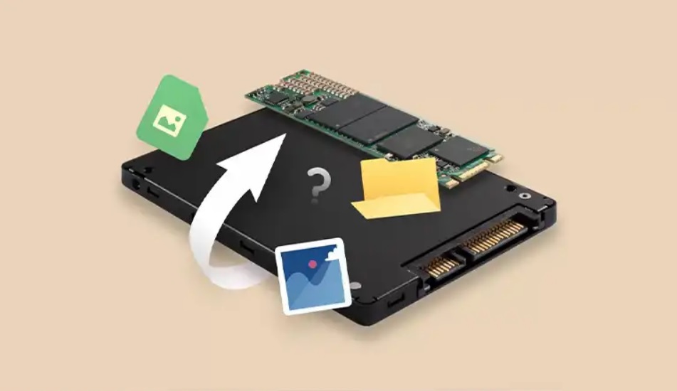 چیپ حافظه SSD نزدیک نمای