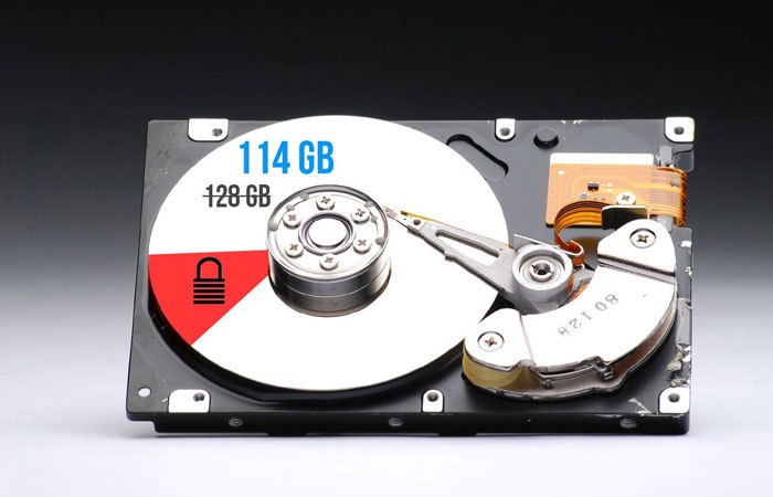 تفاوت بین ظرفیت و فضای قابل استفاده